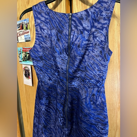 $140 Banana Republic sleeveless rayon/linen sheath dress Exquisite colors Sz 0 2 - Picture 6 of 10